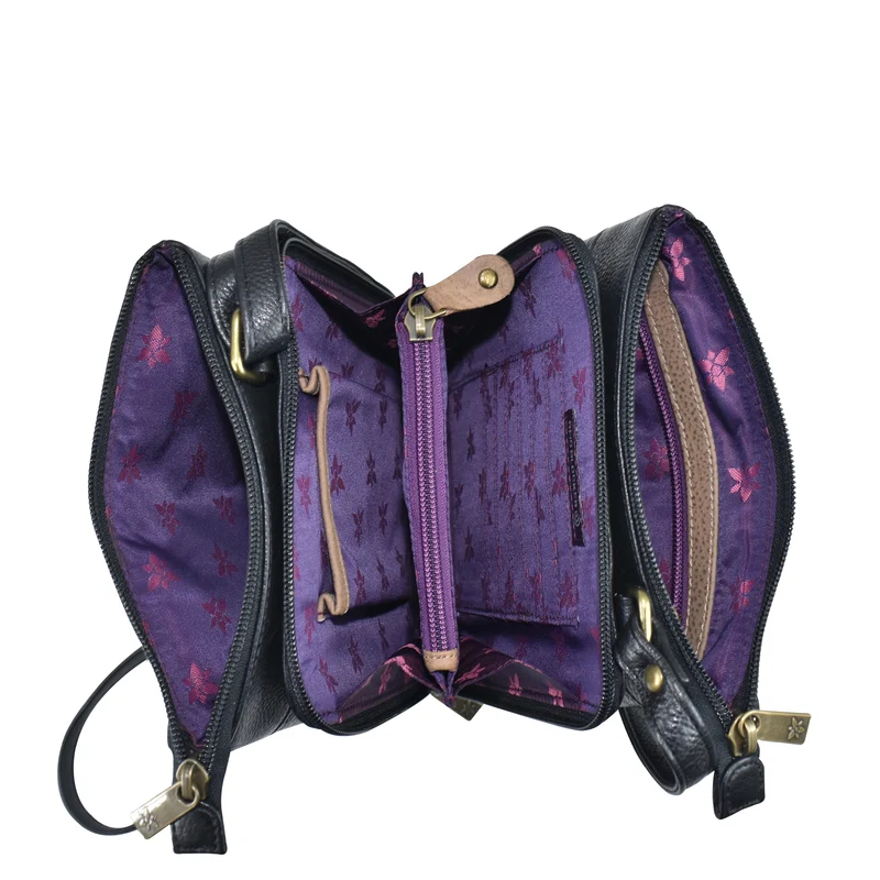 Organizer-Umhängetasche mit drei Fächern – 7443
