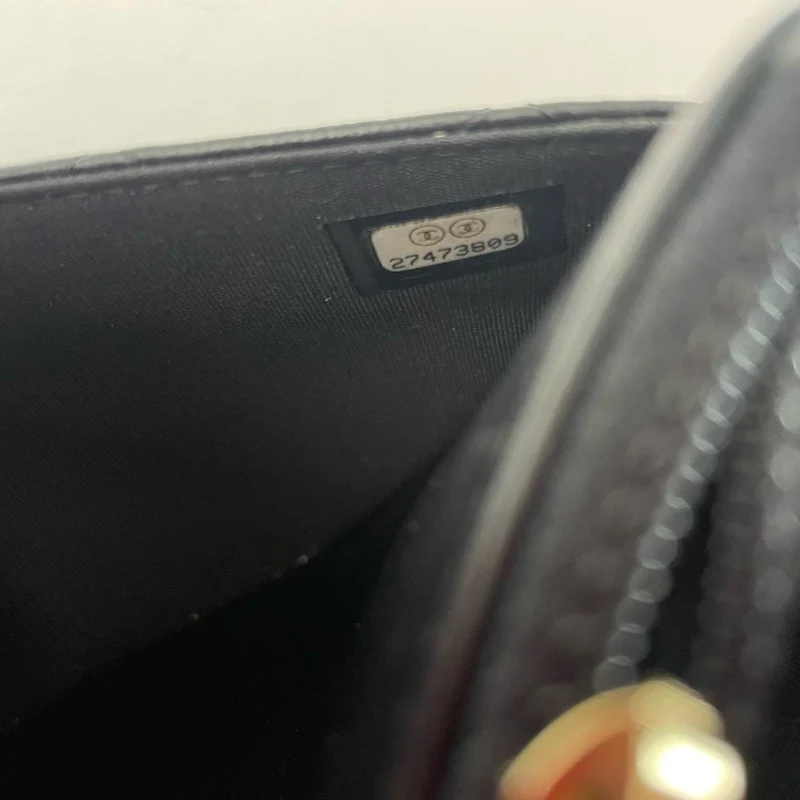Chanel Wallet on Chain Schwarz mit Kamelienanhängern 2019