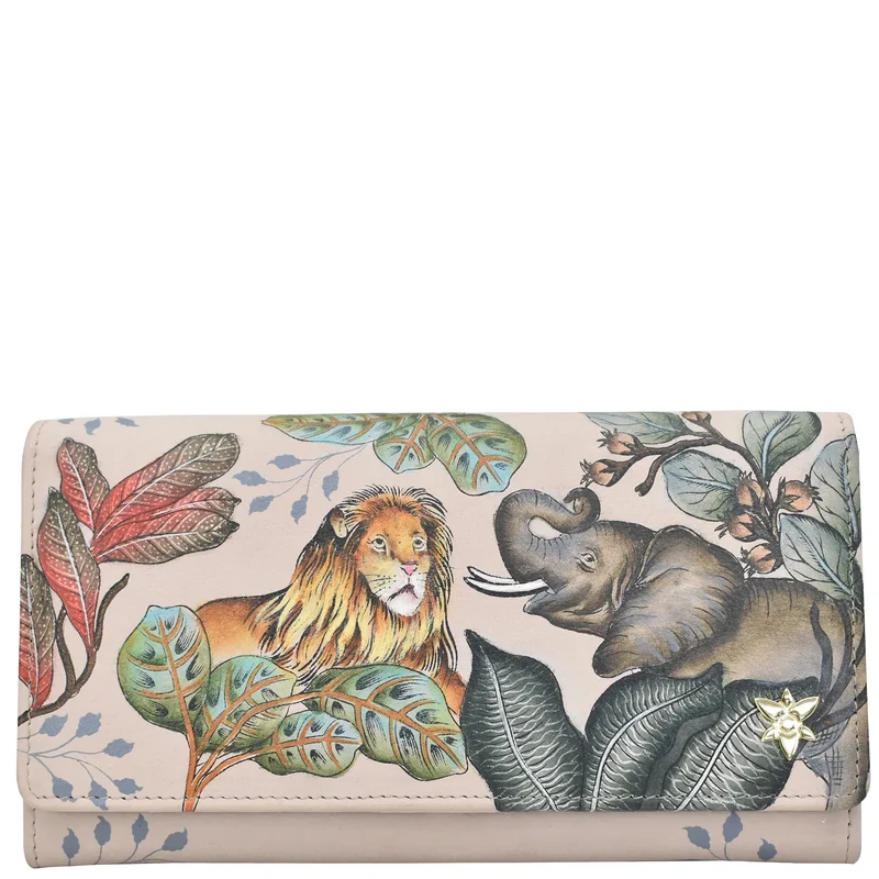 Brieftasche mit Akkordeonklappe - 1112