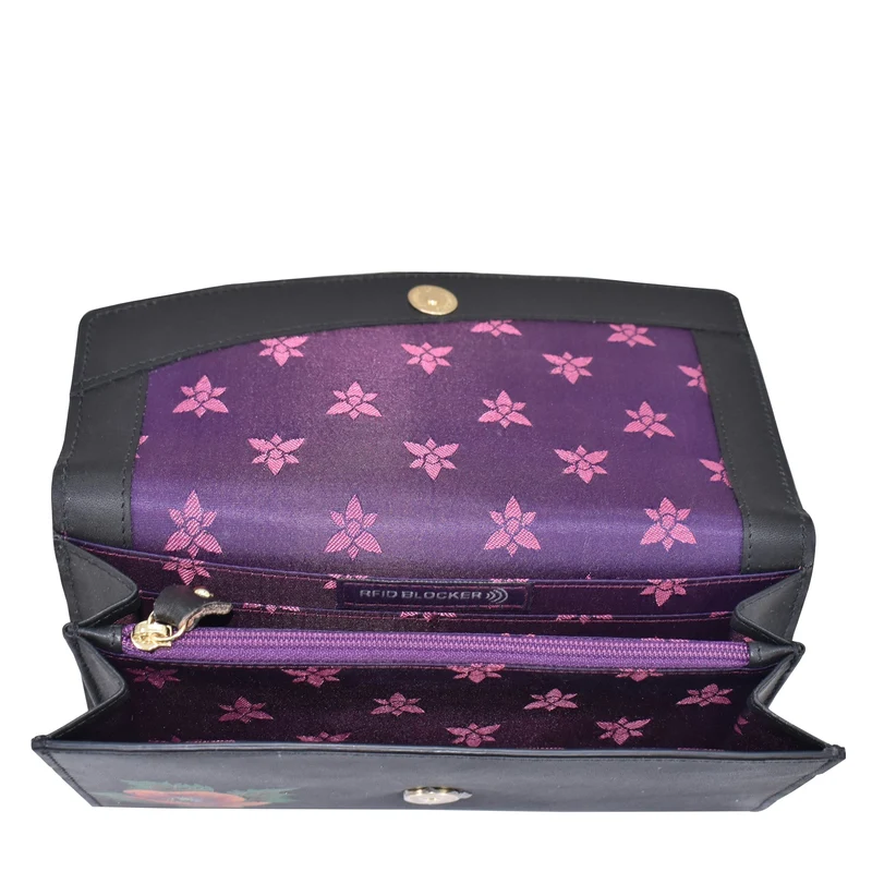 Brieftasche mit Akkordeonklappe - 1174