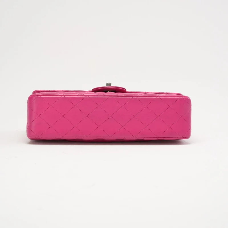 Chanel Pink Timeless Medium Double Flap Bag 2014