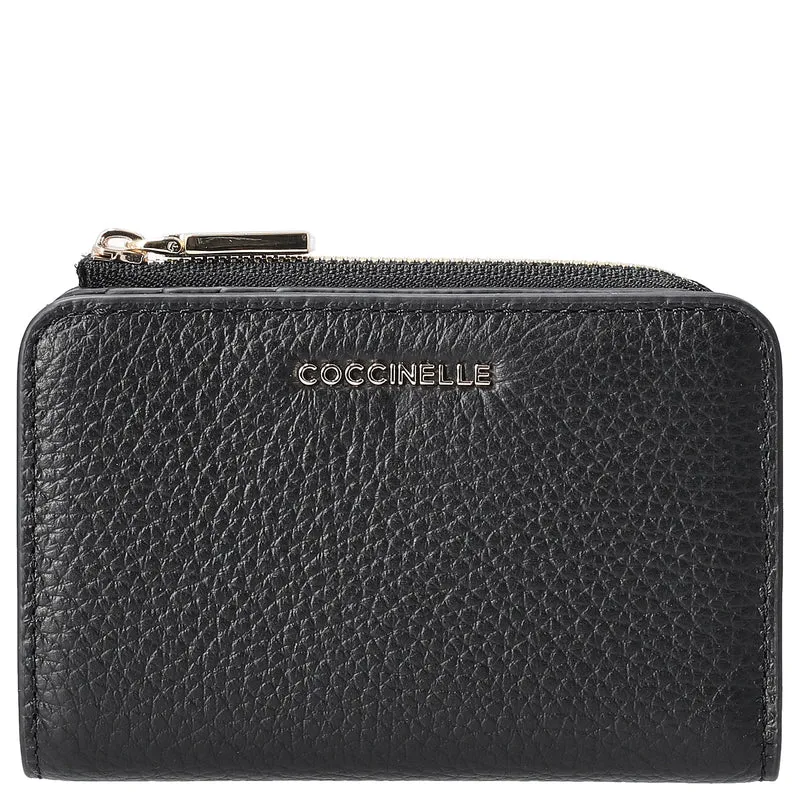 Coccinelle Metallic Soft - Geldbörse 6cc 13 cm (noir)