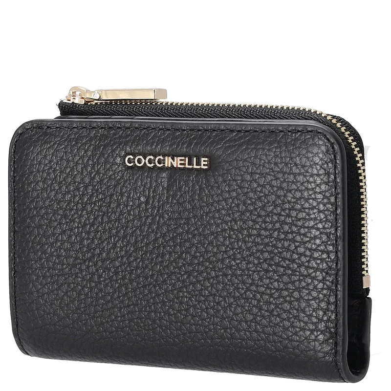 Coccinelle Metallic Soft - Geldbörse 6cc 13 cm (noir)
