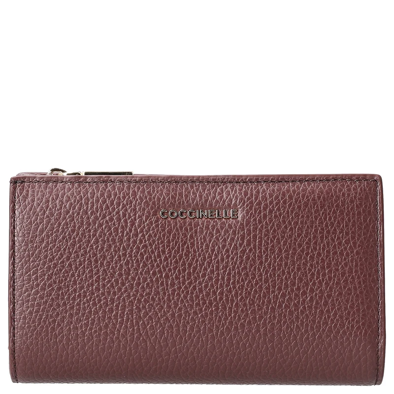 Coccinelle Metallic Soft - Geldbörse 12cc 16 cm (berry)