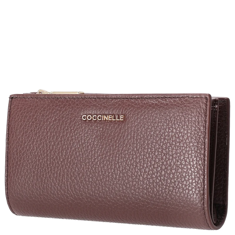 Coccinelle Metallic Soft - Geldbörse 12cc 16 cm (berry)