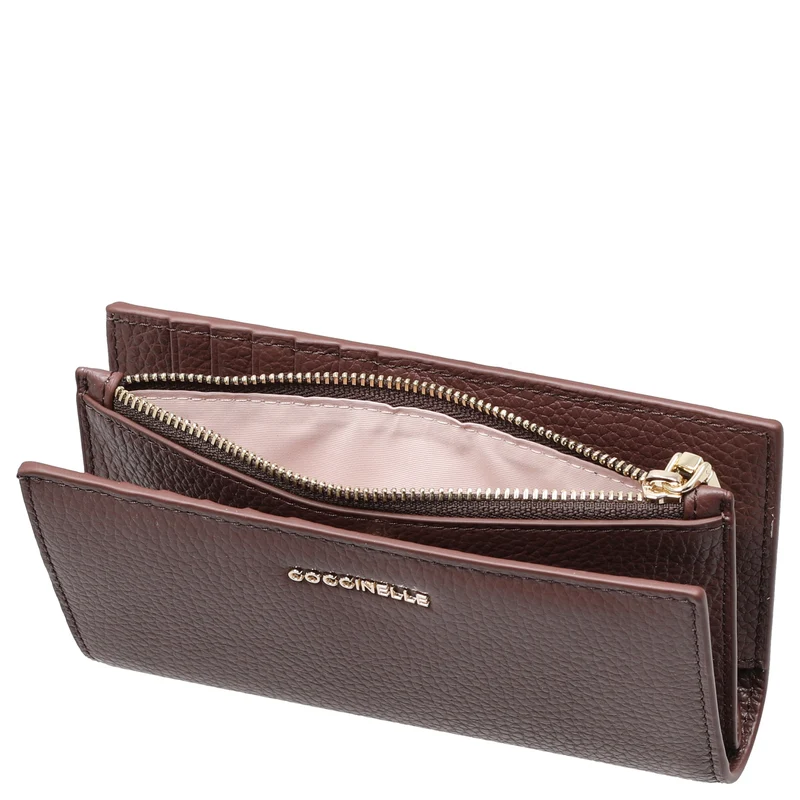 Coccinelle Metallic Soft - Geldbörse 12cc 16 cm (berry)