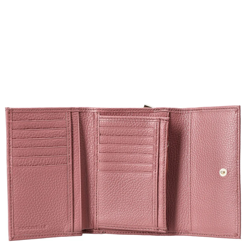 Coccinelle Metallic Soft - Geldbörse 12cc 14 cm (winter rose)