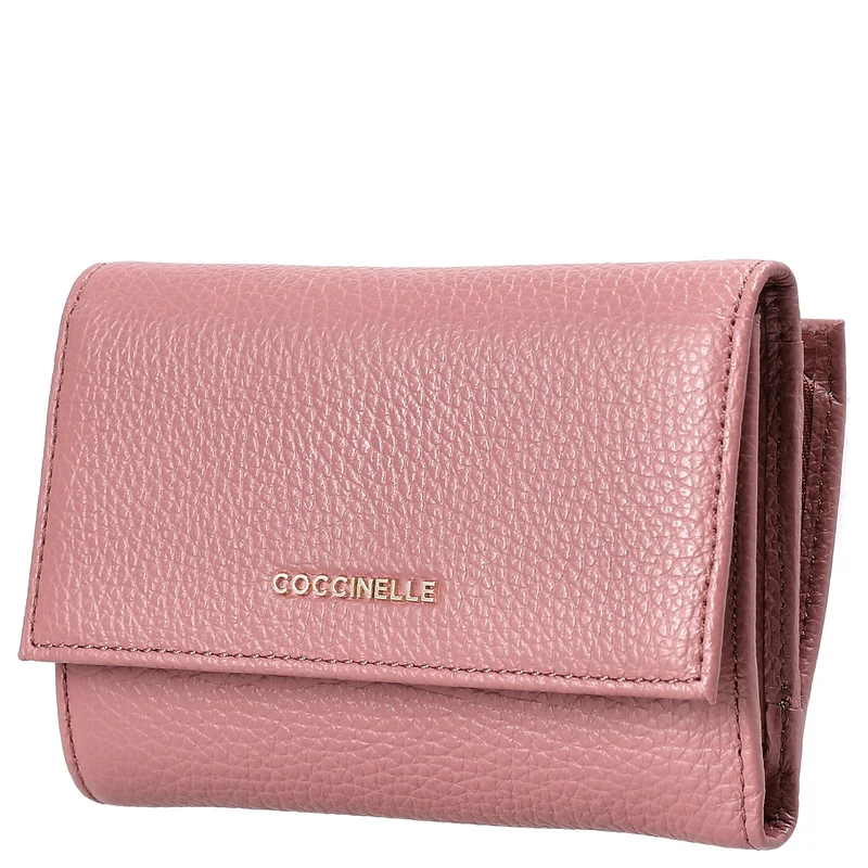 Coccinelle Metallic Soft - Geldbörse 12cc 14 cm (winter rose)