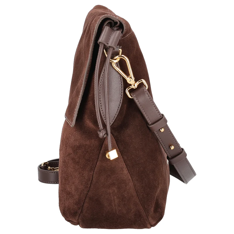 Coccinelle Lidia Suede Bim - Umhängetasche 40 cm (brunette/brunet)