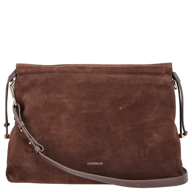 Coccinelle Lidia Suede Bim - Umhängetasche 40 cm (brunette/brunet)