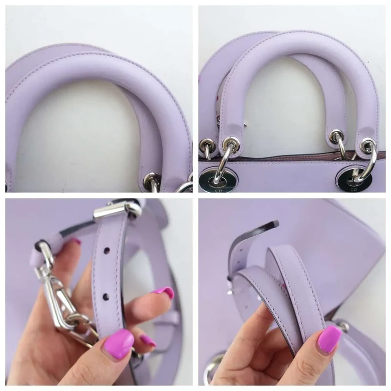Christian Dior Limited Edition Large Lilac Diorissimo Shoulder Bag