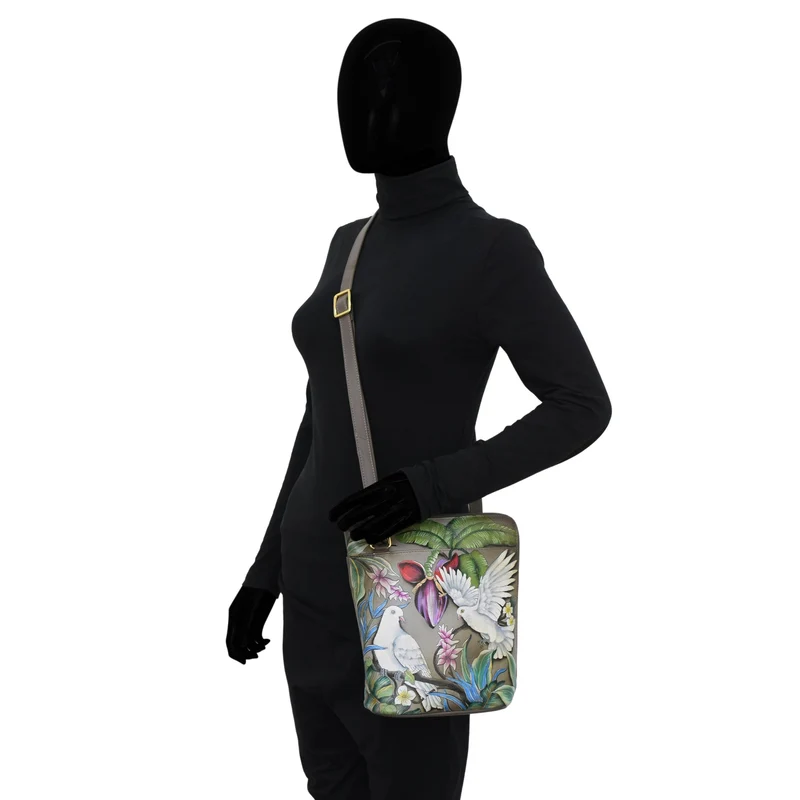 Organizer Crossbody mit verlängertem Seitenreißverschluss - 493