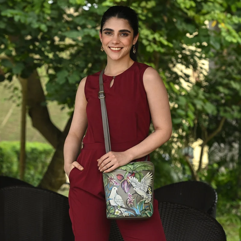 Organizer Crossbody mit verlängertem Seitenreißverschluss - 493