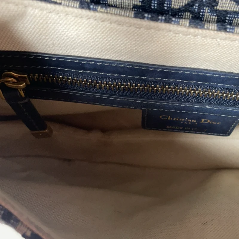 Dior Saddle Bag Medium Blue Oblique Jacquard 2020