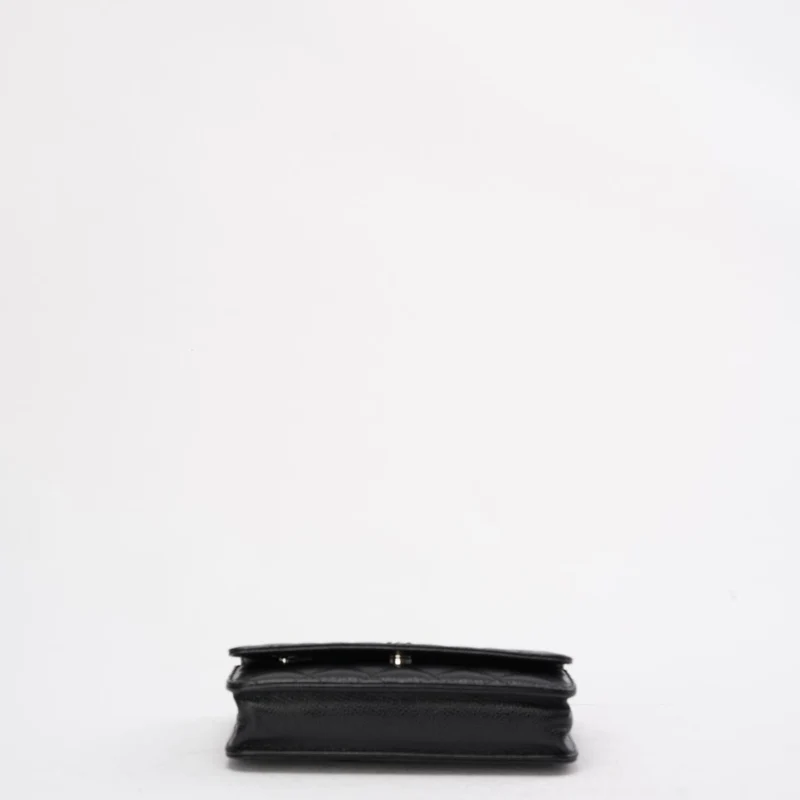 Chanel Timeless Wallet on Chain (WOC) Black Caviar 2020
