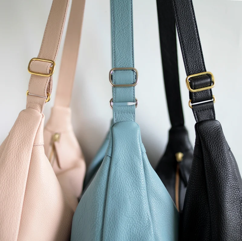 Lederbeutel POUCH Taubenblau