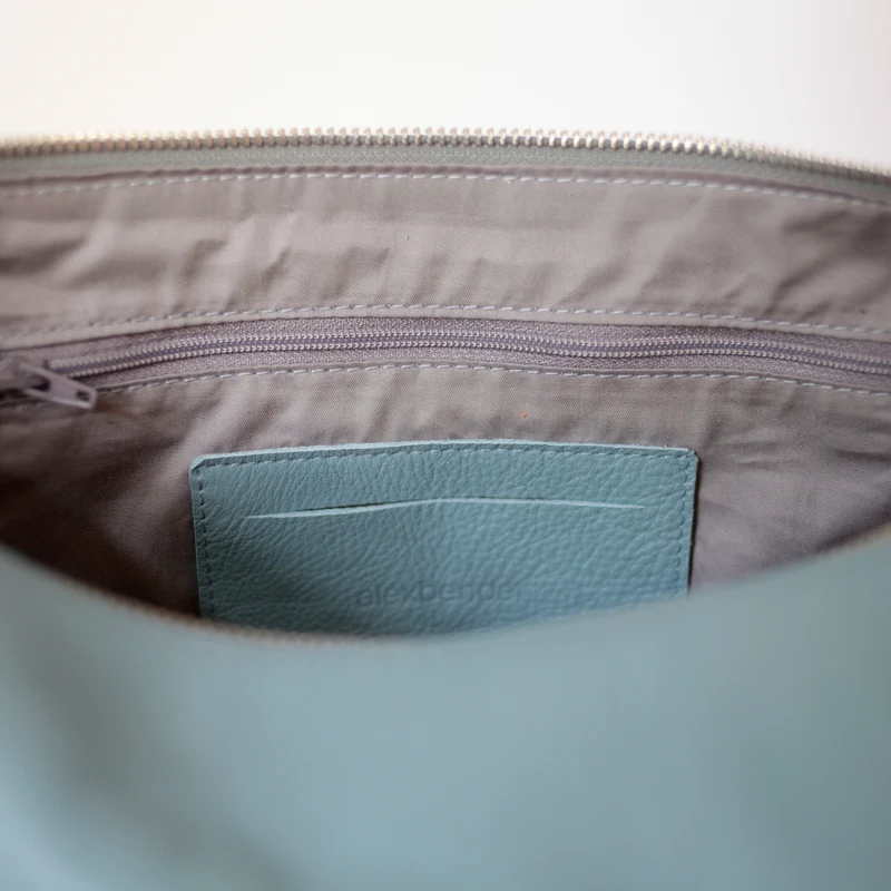 Lederbeutel POUCH Taubenblau