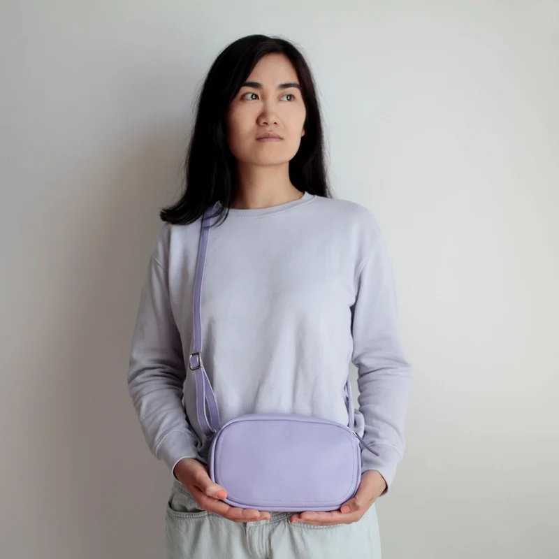 Handtasche OVAL Flieder