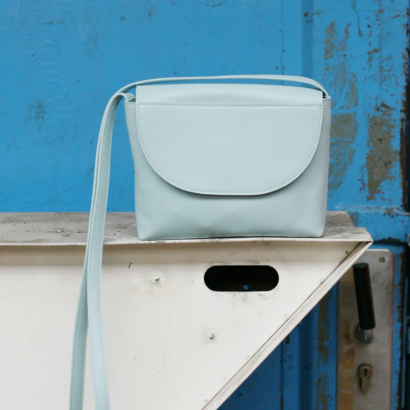 Minimalistische Schultertasche Mint