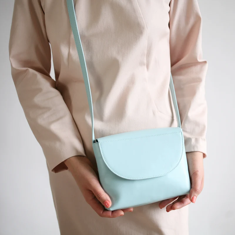 Minimalistische Schultertasche Mint