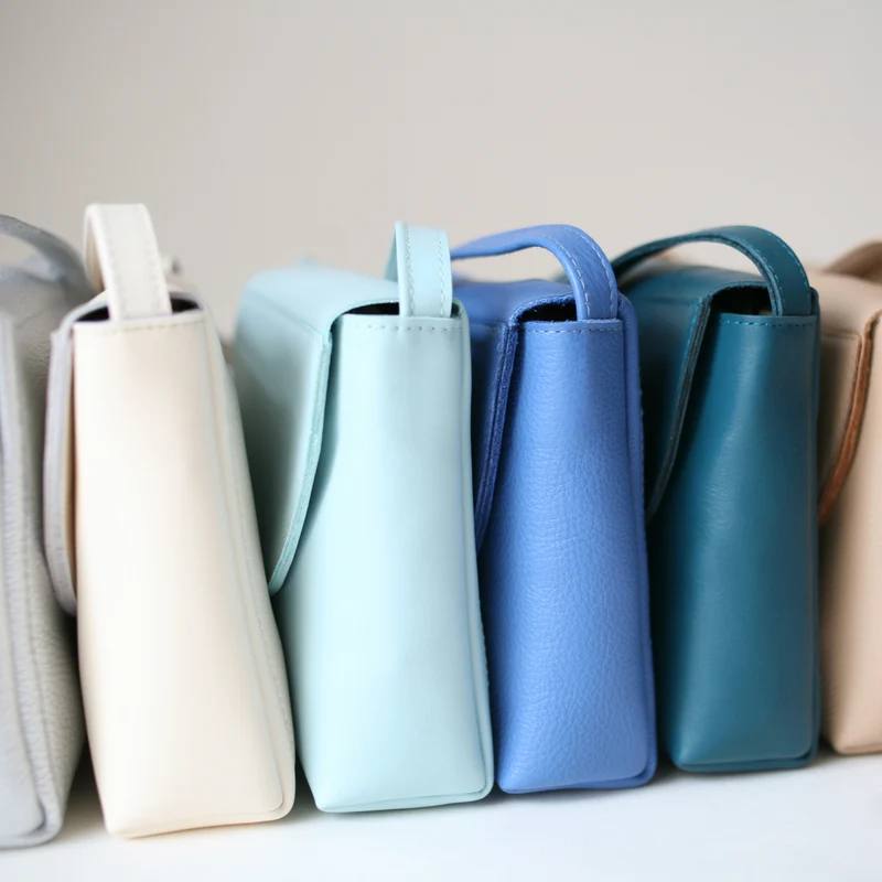 Minimalistische Schultertasche Mint