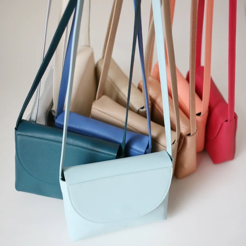 Minimalistische Schultertasche Mint