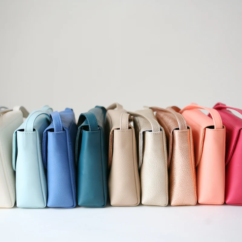 Minimalistische Schultertasche Mint