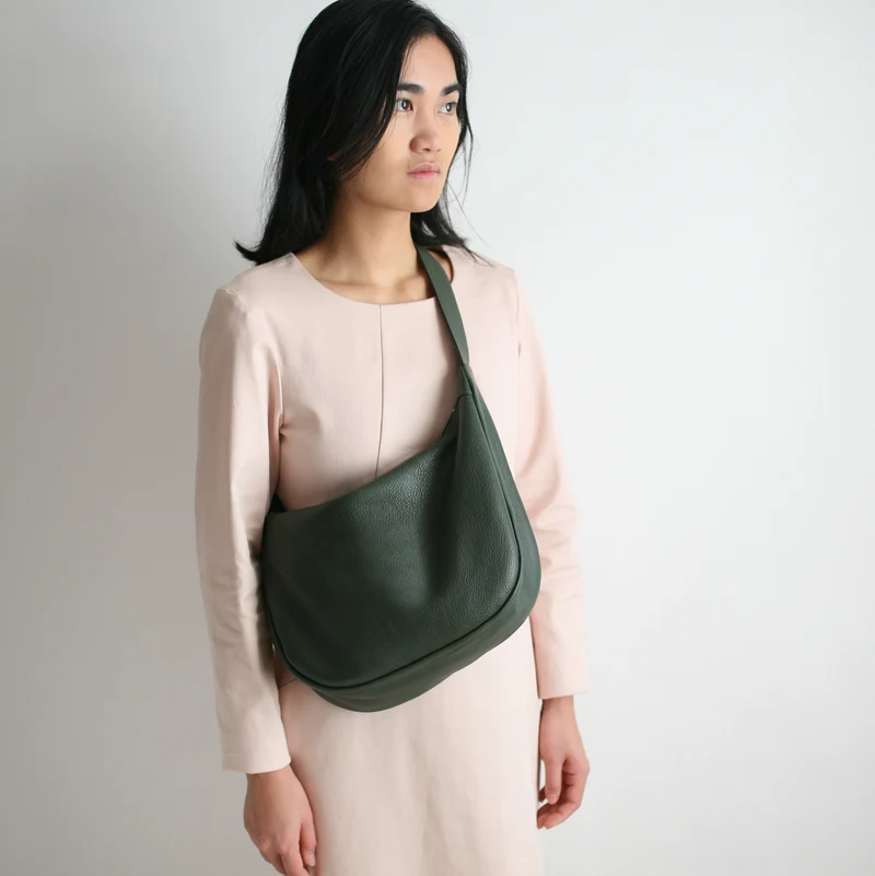 Lederbeutel POUCH Lodengrün