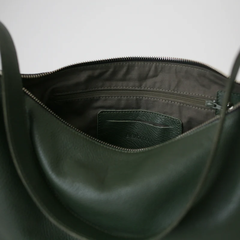 Lederbeutel POUCH Lodengrün