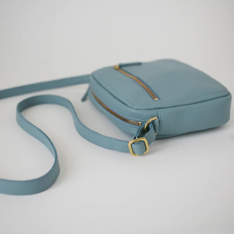 Handtasche ZIP M Taubenblau
