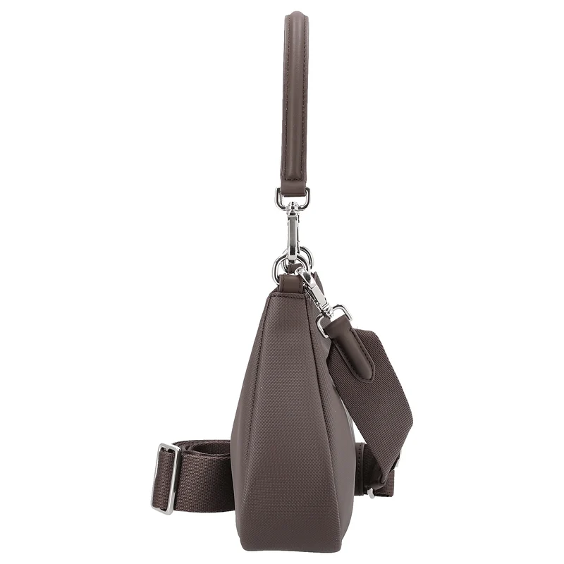 Lacoste Daily City - Schultertasche S 23 cm (dark brown)
