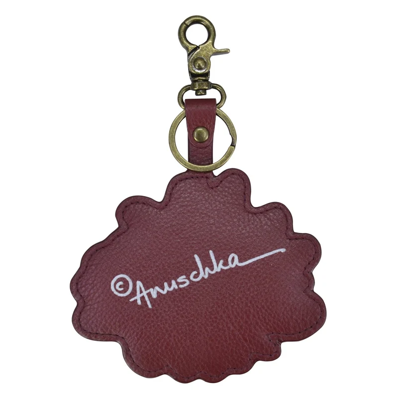 Taschenanhänger aus bemaltem Leder K0033 - Schlüsselanhänger