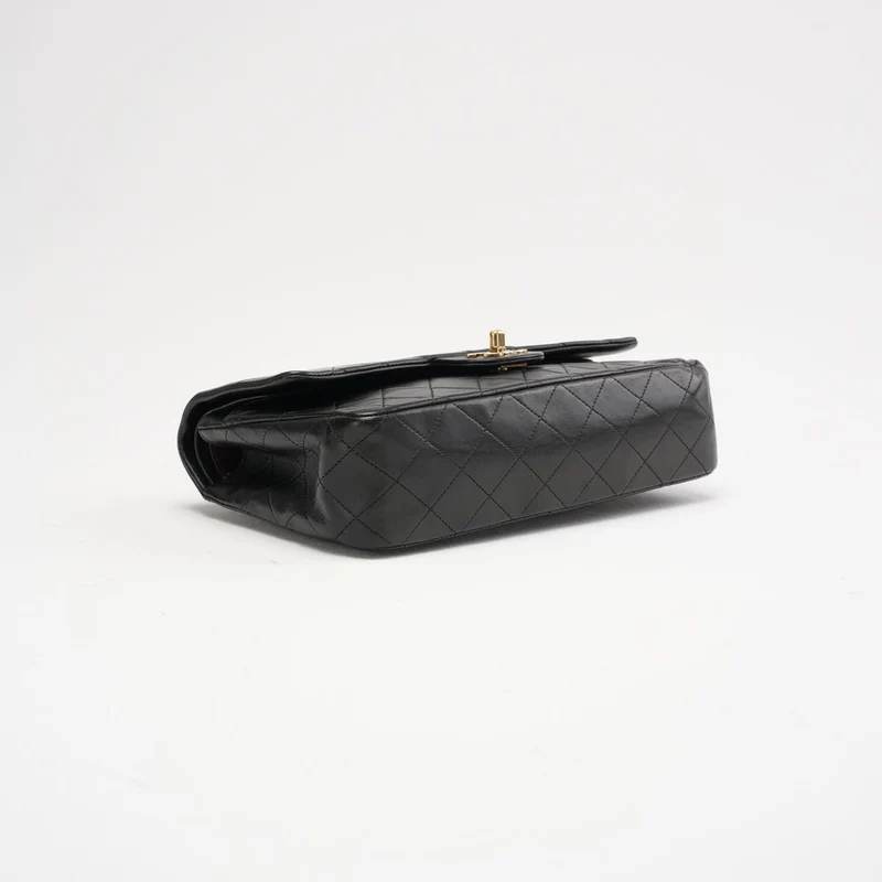 Chanel Vintage Schwarze Medium Classic Double Flap Bag 2003