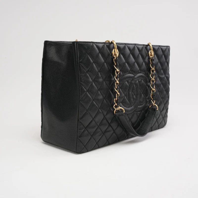 Chanel Grand Shopping Tote Schwarz GST Caviar 2014
