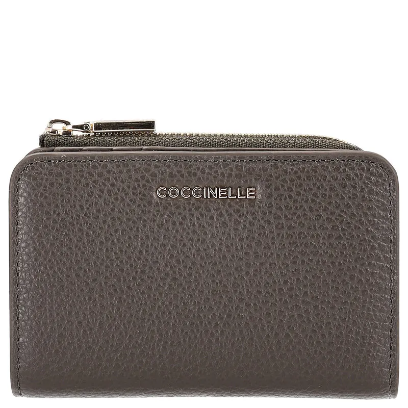 Coccinelle Metallic Soft - Geldbörse 6cc 13 cm (fango)