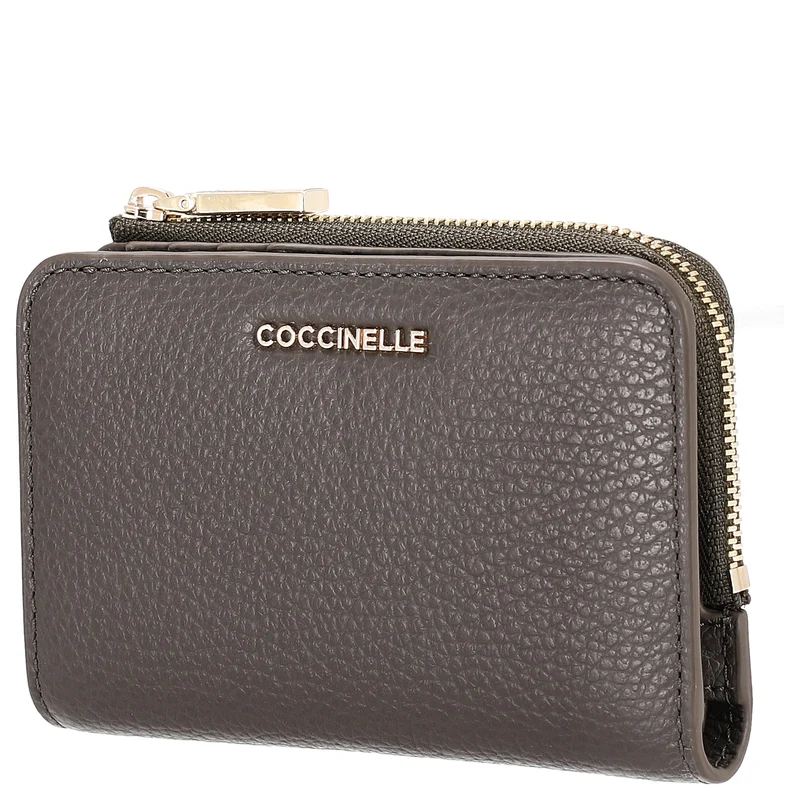 Coccinelle Metallic Soft - Geldbörse 6cc 13 cm (fango)