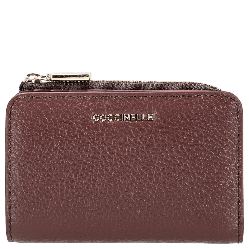 Coccinelle Metallic Soft - Geldbörse 6cc 13 cm (berry)