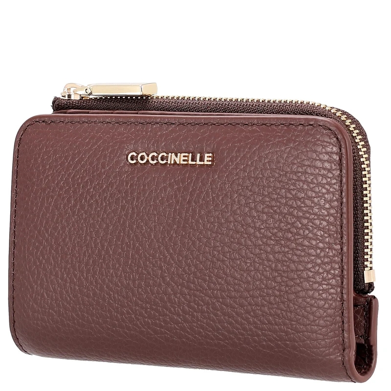 Coccinelle Metallic Soft - Geldbörse 6cc 13 cm (berry)