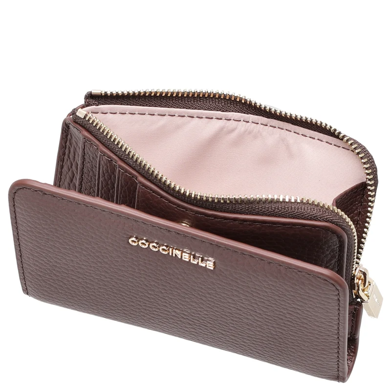 Coccinelle Metallic Soft - Geldbörse 6cc 13 cm (berry)