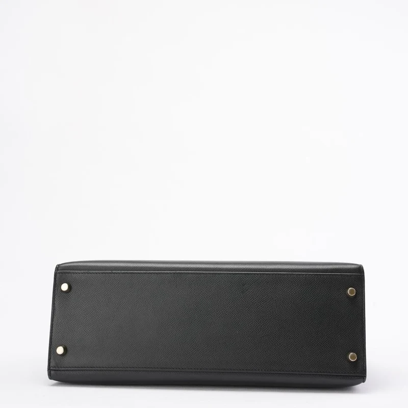 Hermes Black Kelly Sellier 32 Epsom Leder 2010