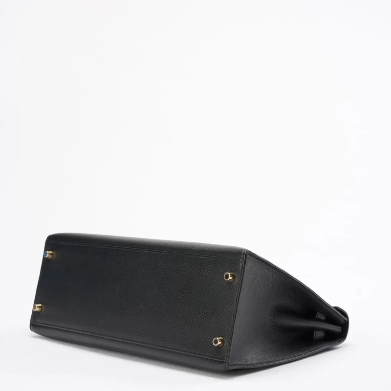 Hermes Black Kelly Sellier 32 Epsom Leder 2010
