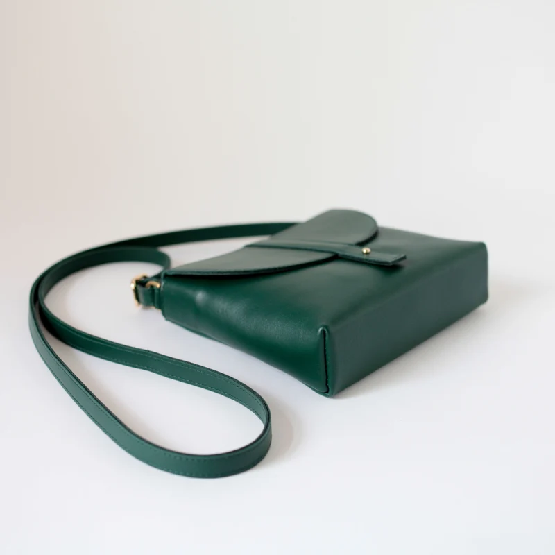 Schultertasche KNOB Dunkelgrün