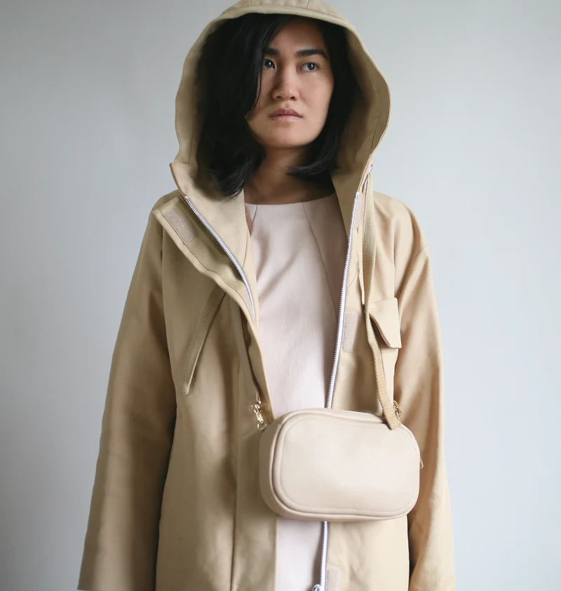 Handtasche OVAL Cappuccino