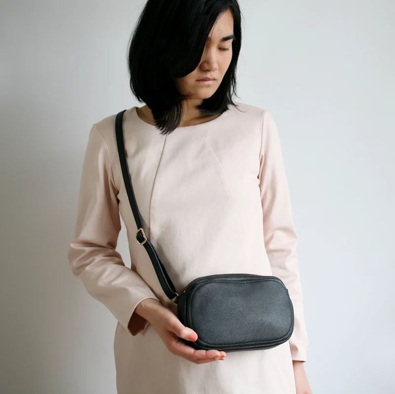 Handtasche OVAL Schwarz