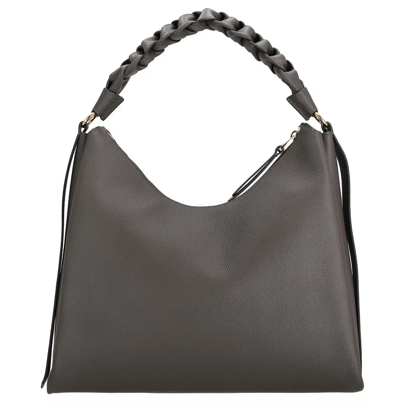 Coccinelle Boheme Grana Double - Schultertasche M 34 cm (fango/honey)