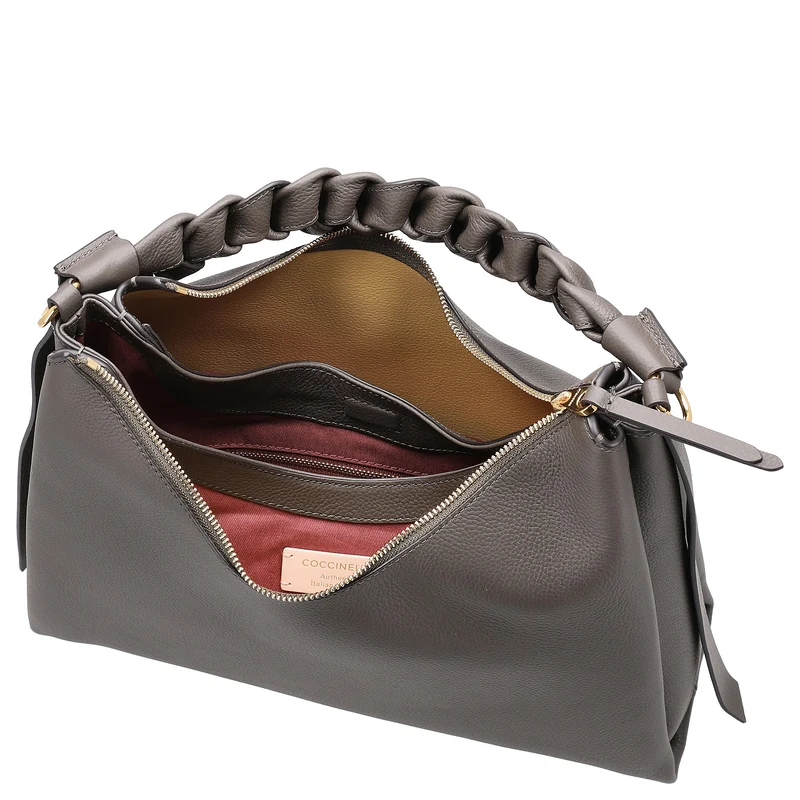 Coccinelle Boheme Grana Double - Schultertasche M 34 cm (fango/honey)