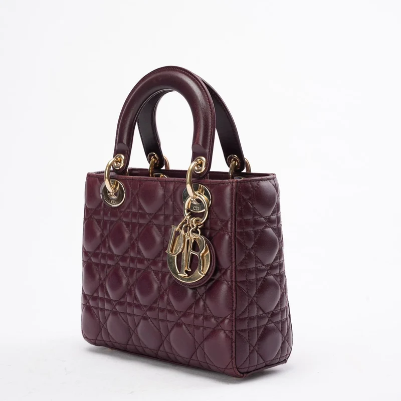 Dior Kleine Lady Dior My ABCDior Tasche in Burgunderrot 2018