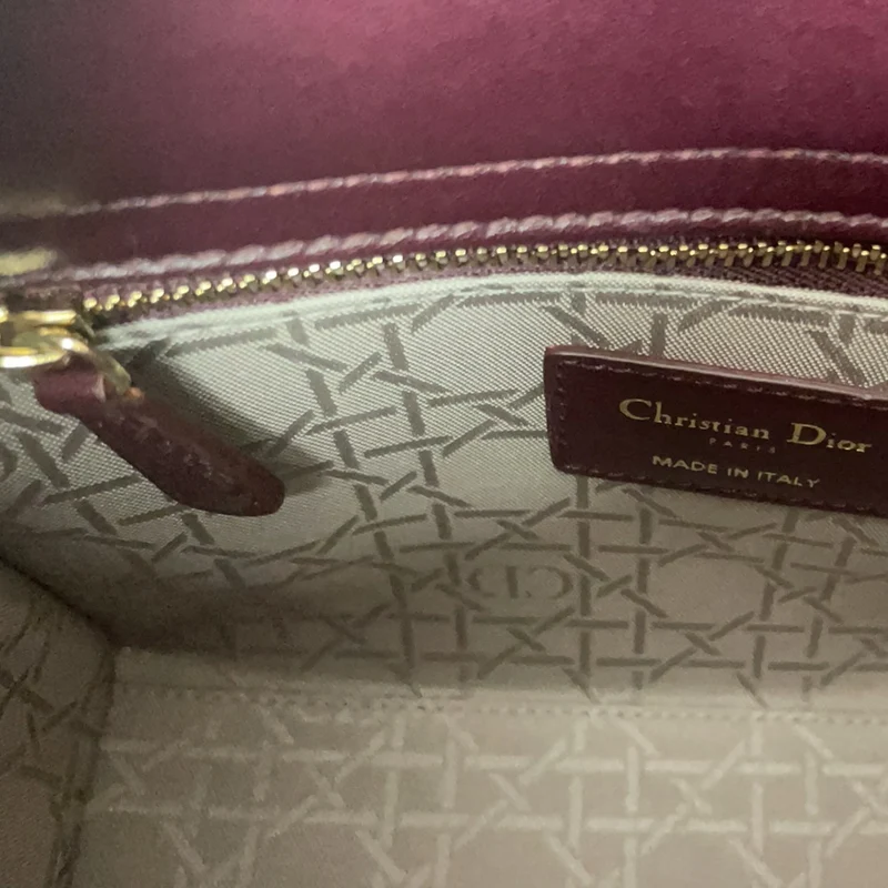 Dior Kleine Lady Dior My ABCDior Tasche in Burgunderrot 2018