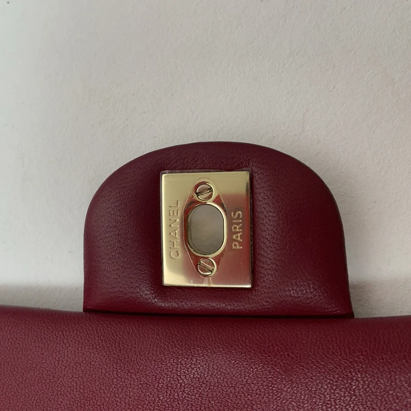 Chanel Burgunderrote Mini Classic Flap Bag 2021
