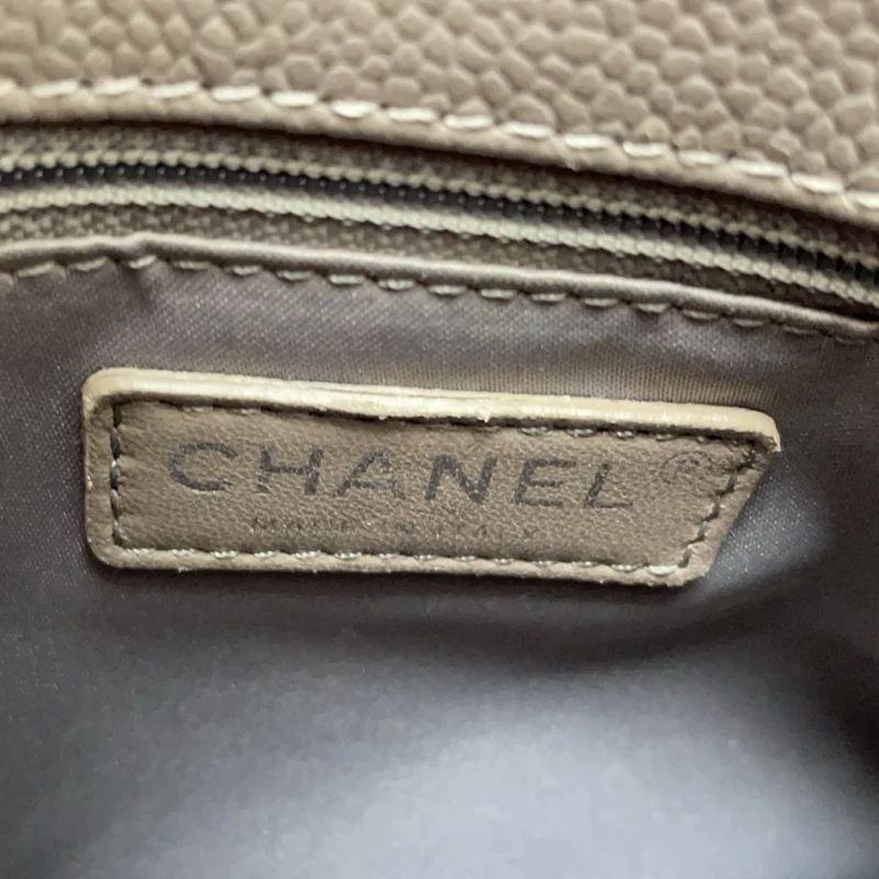 Chanel Grand Shopping Tote (GST) aus grauem Kaviarleder 2012-2013